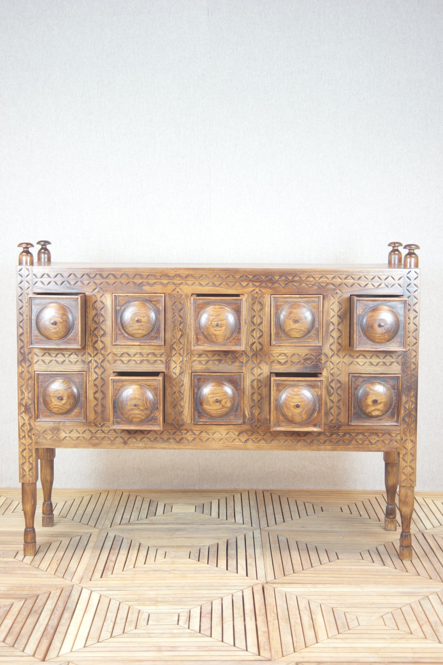 Steppe 10-Drawer Console Cabinet
