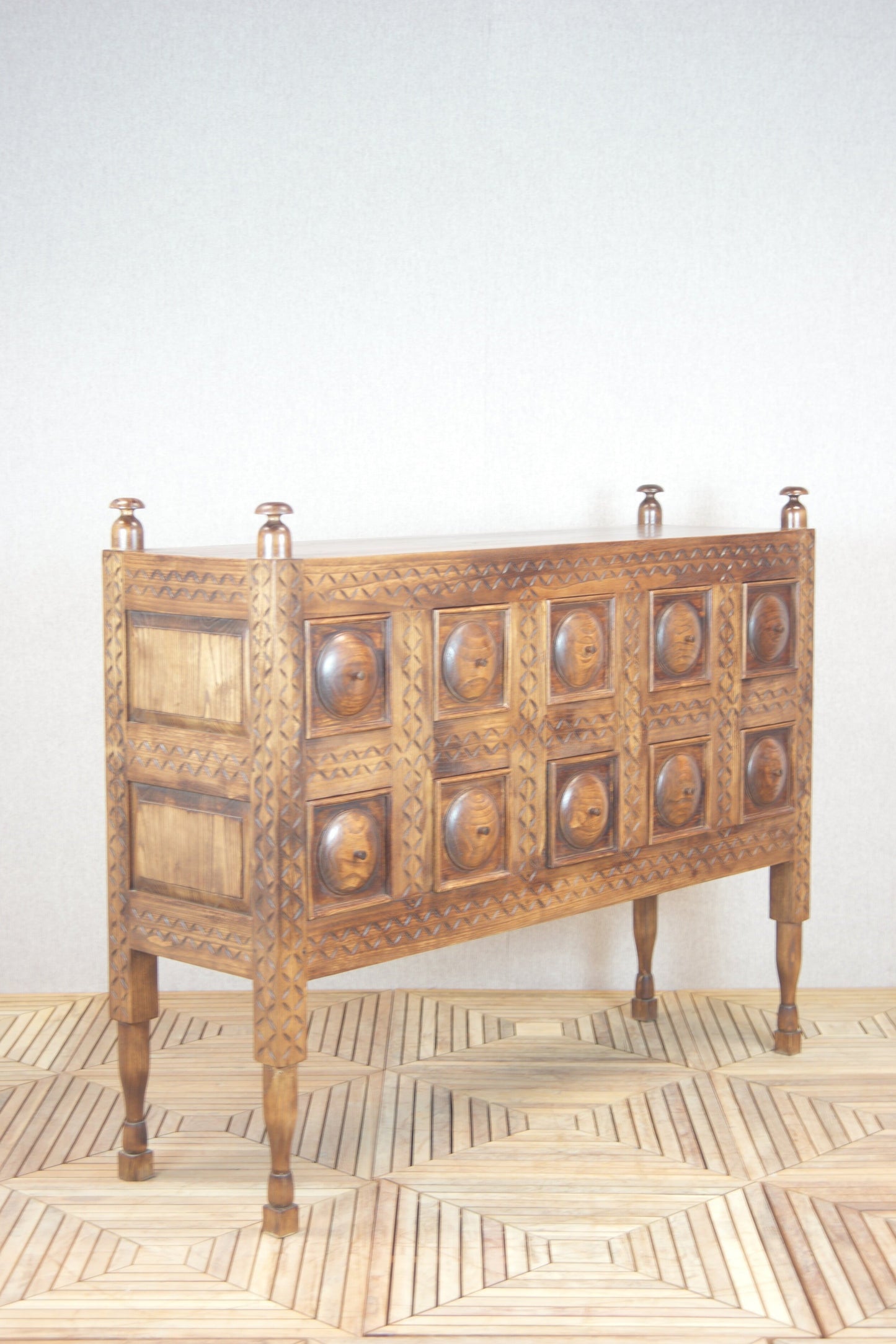 Steppe 10-Drawer Console Cabinet