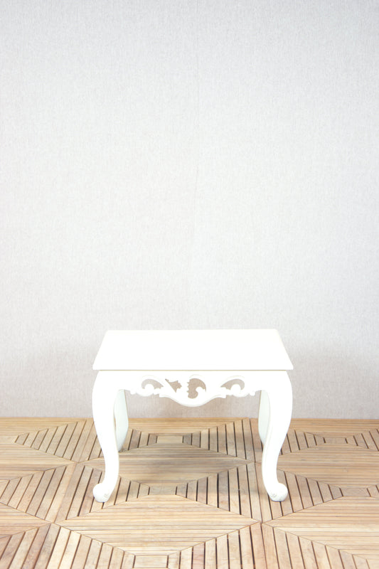 Laurel Ashly White Side Table