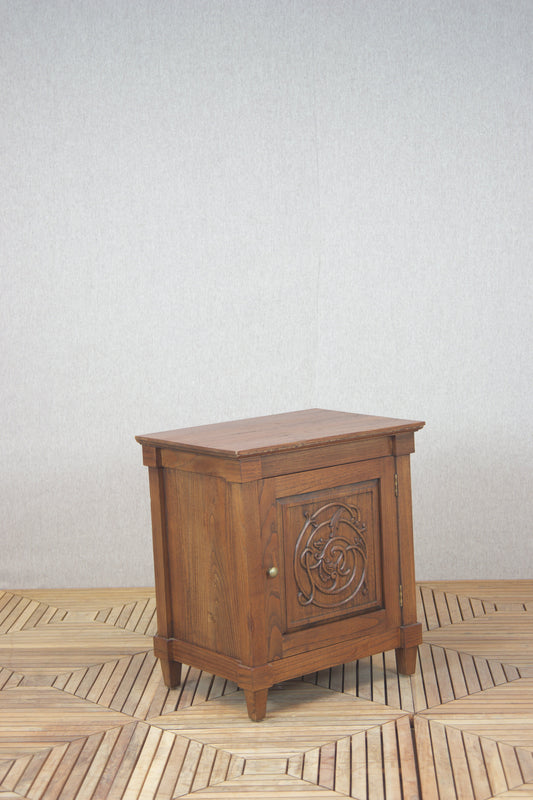 Isabelline Carving Side Table