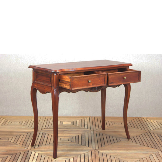 French Provincial  2-Drawer Console Table